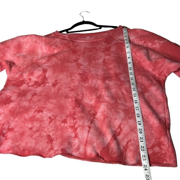RETRO BRAND CREWNECK CROPPED SWEATSHIRT SIZE XL TIE DYE REDDISH LONG SLEEVE - Picture 6 of 7